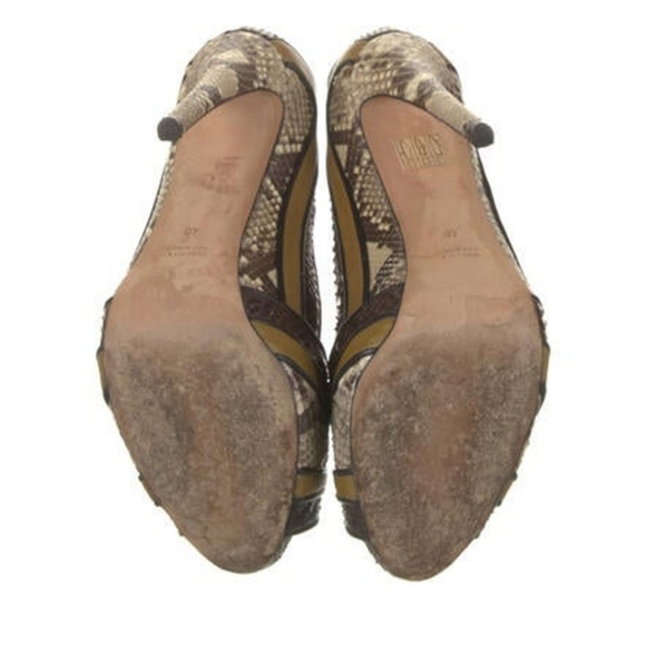 Chrissie Morris Snake Print Stilletto Heels Sandals Size 40 9 - Picture 5 of 5